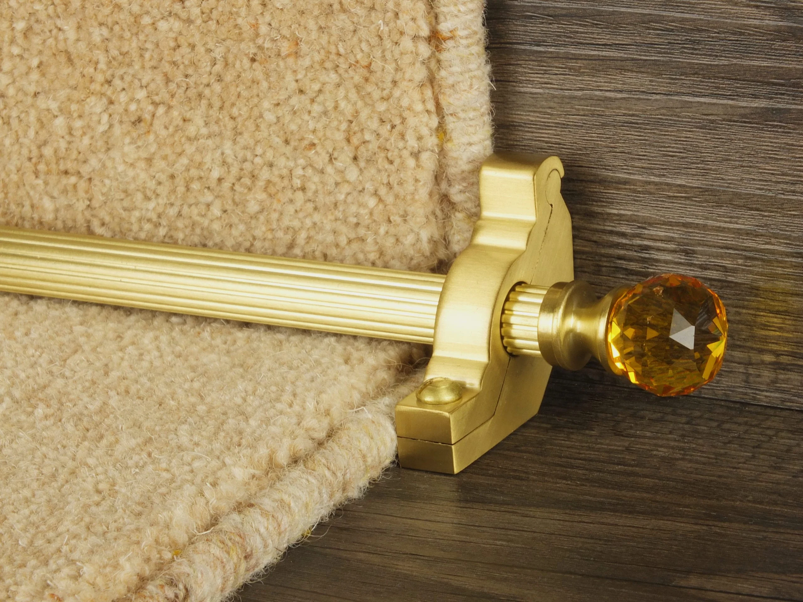 Crystal Amber - Satin Brass - Image 2